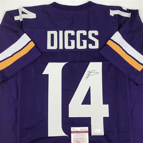 Autographed/Signed Stefon Diggs Minnesota Purple Football Jersey JSA ...