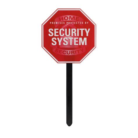 Shop GE 9-in x 9-in Home Security Sign at Lowes.com