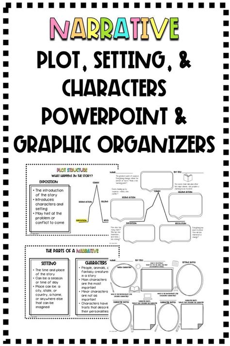 Plot, Setting, & Characters PowerPoint and Graphic Organizers ...