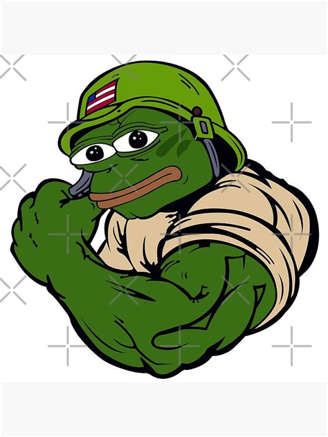 "Pepe the frog military soldier War funny meme" Poster for Sale by VinBasis | Redbubble