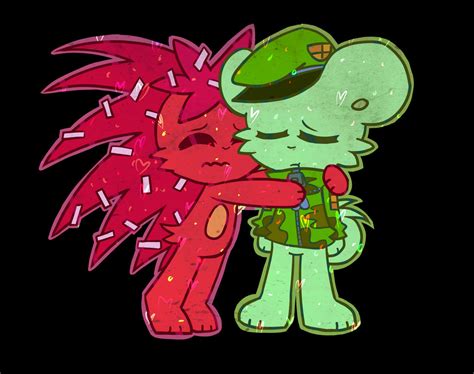 I love you... [Flippy/Flaky-FanART] by SnowyAcorN on DeviantArt