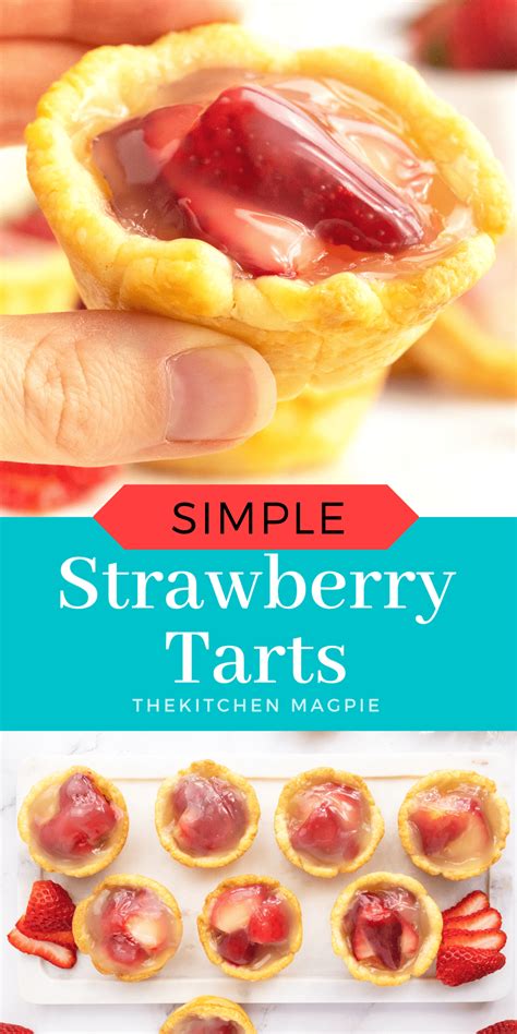 Strawberry Tarts - The Kitchen Magpie