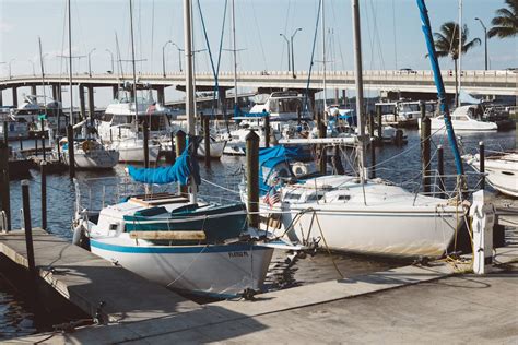 Sailboats Moored in Sea · Free Stock Photo