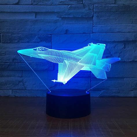 War plane 3D Illusion acrylic led lamp. This cnc files DXF | Etsy