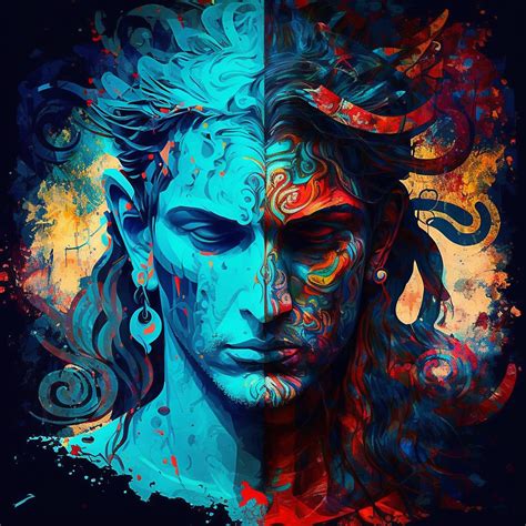 Lord Shiva Abstract Paintings