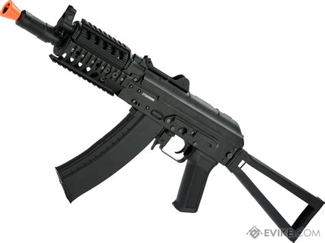 CYMA Stamped Steel AKS-74UN RAS Airsoft AEG Rifle with Steel Folding Stock (Model: Sport ...