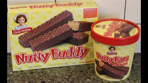 Little Debbie Nutty Buddy Snack Cakes vs Nutty Bars Hudsonville Ice Cream Review - YouTube