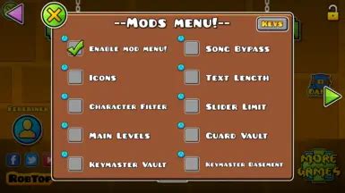 Geometry Dash Mod Menu at Geometry Dash Nexus - Mods and community