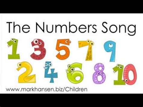 Numbers Songs 1-10 Counting to Children Kids Song Kindergarten ...