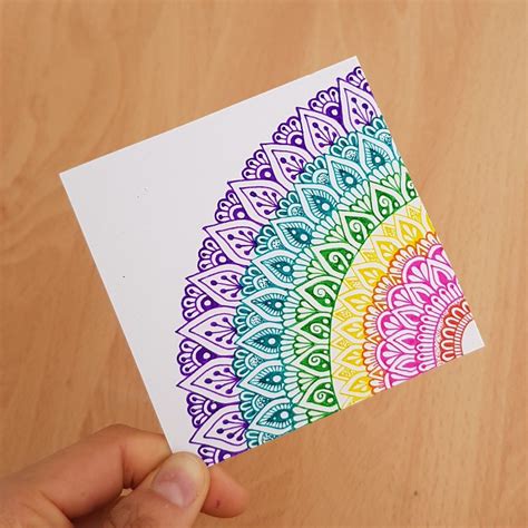 Rainbow mandala doodle | Design art drawing, Mandala design art, Pen art doodle