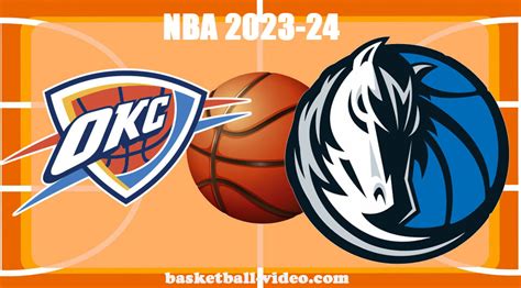 Oklahoma City Thunder vs Dallas Mavericks Dec 2, 2023 NBA Full Game ...