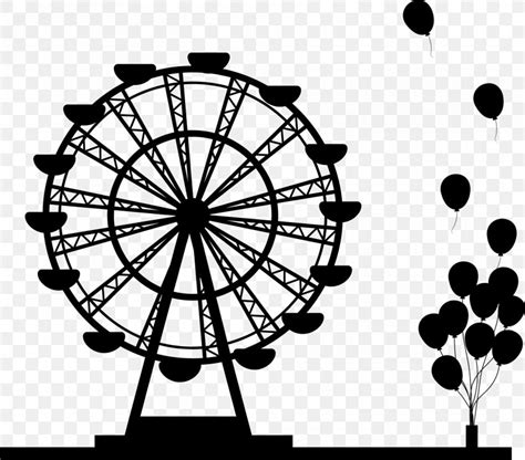 Ferris Wheel Silhouette Drawing, PNG, 2000x1758px, Ferris Wheel, Amusement Park, Black And White ...