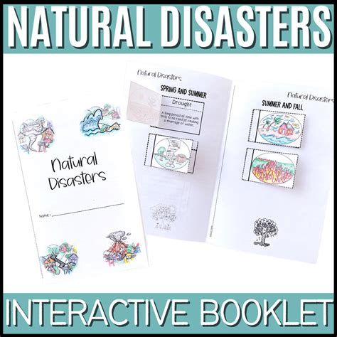 Natural Disasters Vocabulary Interactive Booklet - The Owl Teacher