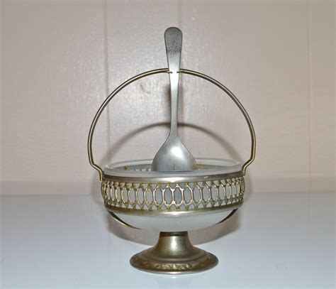 Sugar Bowl Dish with Spoon Sheffield England SilverPlated, Silver ...