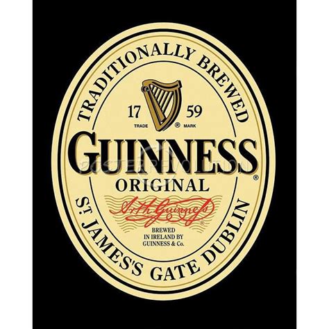 Guinness Label Domestic Poster | Beer label, Guinness beer, Guinness