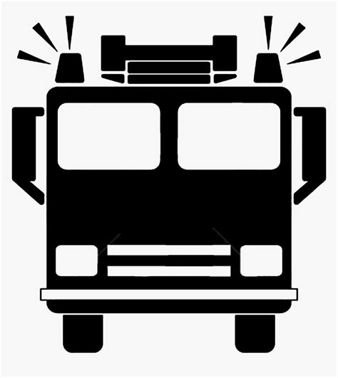 Car Fire Engine Truck Silhouette Clip Art - Silhouette Fire Truck Clipart, HD Png Download ...