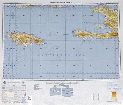 Large detailed topographical map of Jamaica, Navassa Island, U.S. Haiti ...