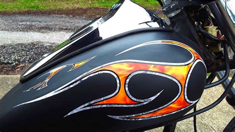 Tribal Flames Motorcycle Decals 6pc Set Ture Fire W/silver Foil ...