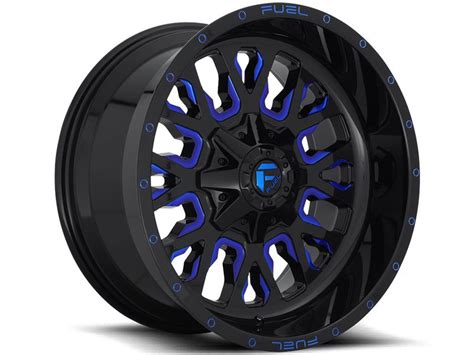 Fuel Black & Blue Stroke Wheels | RealTruck