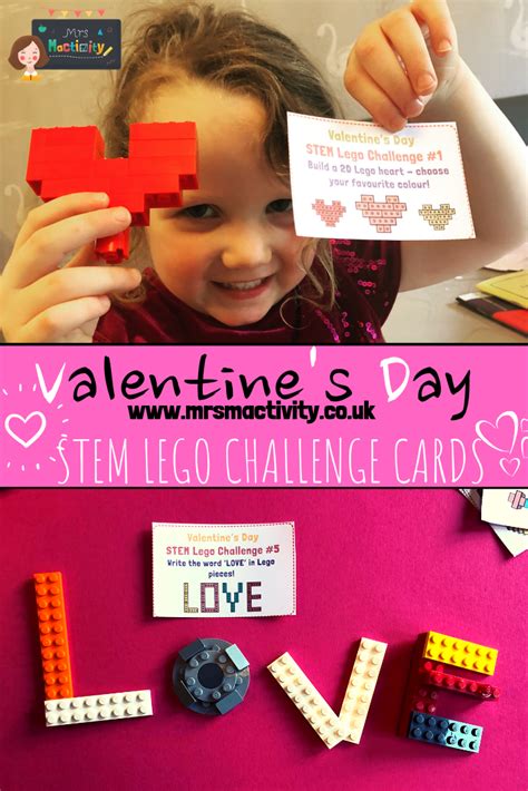 Have fun with lego this Valentine's Day with our STEM Lego Challenge Cards! Make lots of ...