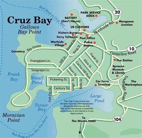 Cruz Bay St. John Map | usvi-on-line.com