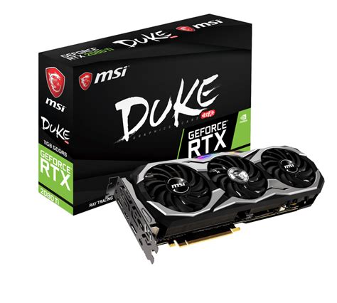 Specification GeForce RTX 2080 Ti DUKE 11G | MSI Canada