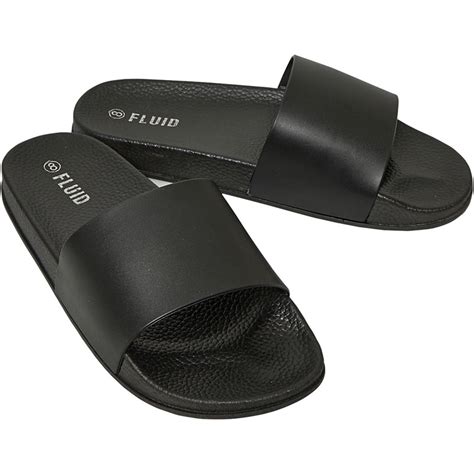 Buy Fluid Mens Sliders Black