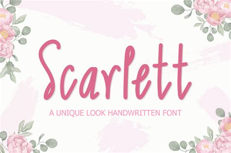 Scarlett Font | dafont.com