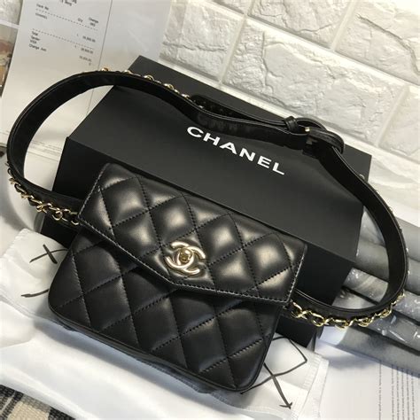 Chanel woman waist belt bag original leather version | Tas tangan ...
