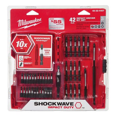 Milwaukee Tool 42-Piece Shockwave Impact Driver Bit Set | The Home Depot Canada