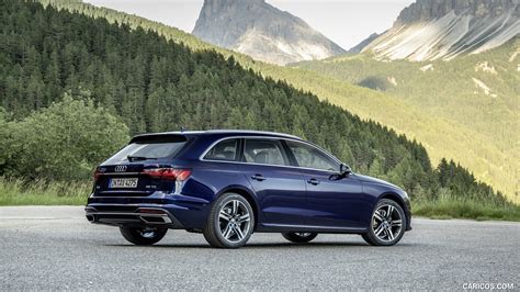 Audi A4 Avant | 2020MY (Color: Navarra Blue) | Rear Three-Quarter