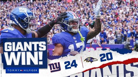 Instant Analysis: Giants defeat Ravens 24-20 for 3rd straight win