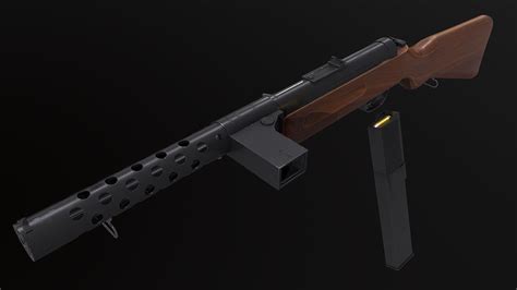 3D model MP18 Submachine Gun VR / AR / low-poly | CGTrader