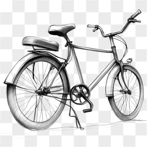 Download Elegant Black and White Bicycle Drawing Sketches Online ...