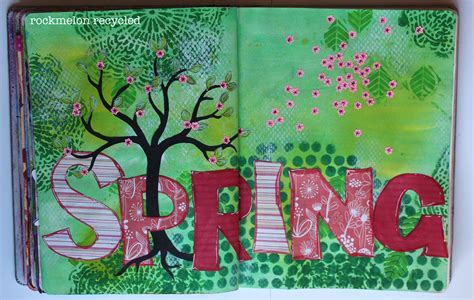 spring | Flower art, Art journal pages, Book art