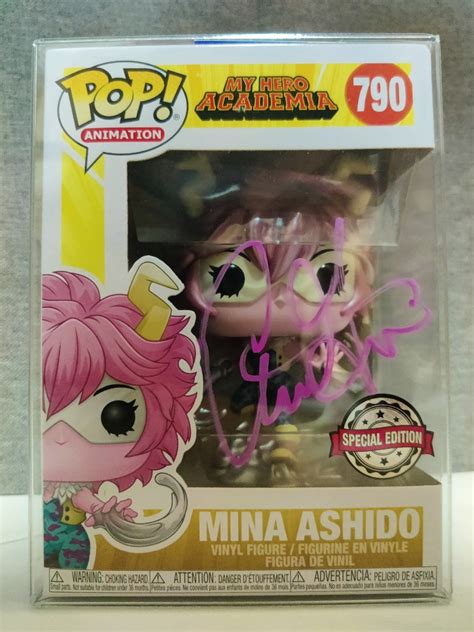 Mina Ashido Funko Pop My hero academia*Signed* PSA CERTIFIED Caitlin ...