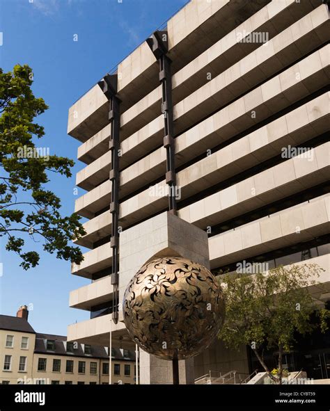 Central Bank of Ireland headquarters building in Dublin, Ireland Stock ...