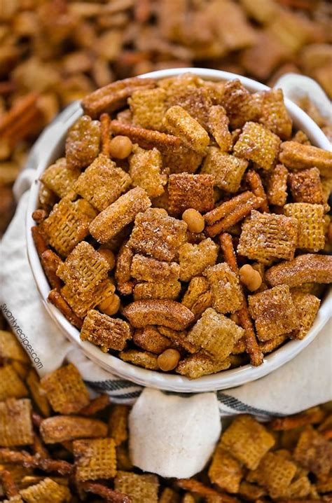 Churro Chex Mix Party Snack | Swanky Recipes