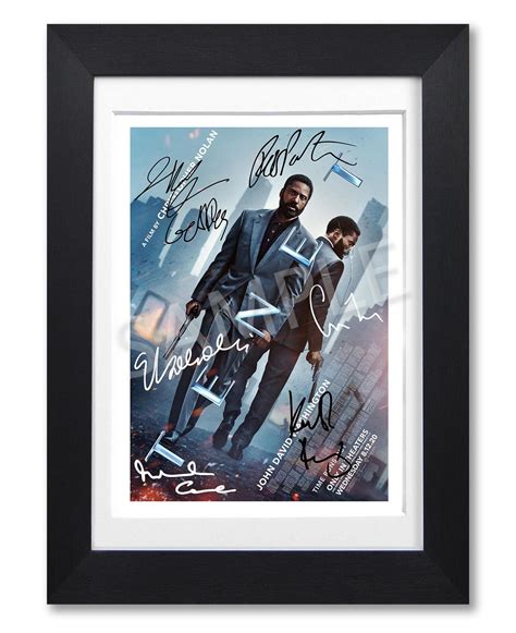 TENET Movie Cast Signed Poster Print Photo Autograph Gift 2020 Film ...