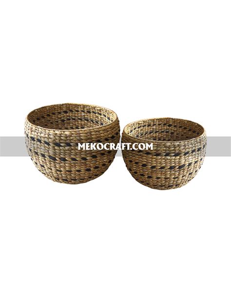 Water hyacinth decor basket - Meko Craft | Handicraft Vietnam | Mekocraft.com