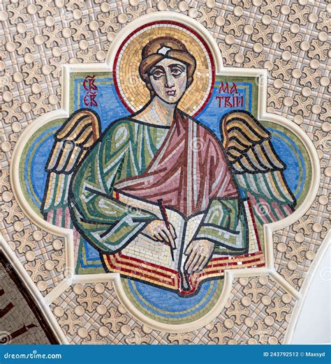 Angel - the Gospel Symbol of the Apostle Matthew Stock Photo - Image of ...