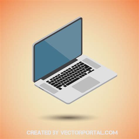 Laptop 3D image.ai Royalty Free Stock SVG Vector