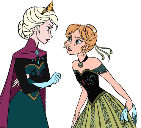 Anna and Elsa Clip Art from Frozen | Disney Clip Art Galore