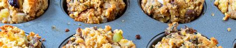 Cornbread Sausage Stuffing Muffins - A Family Feast®