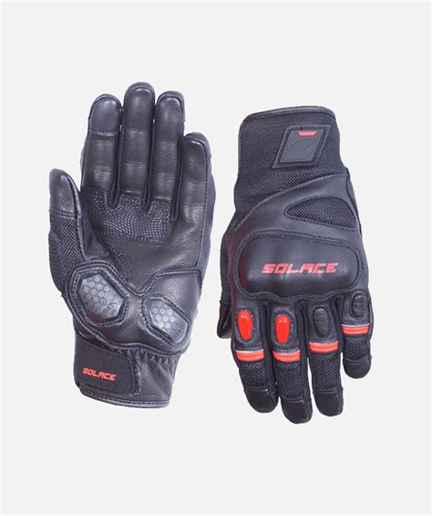 RIVAL URBAN CE GLOVES(Red) - Solace Motorcycle Clothing Co