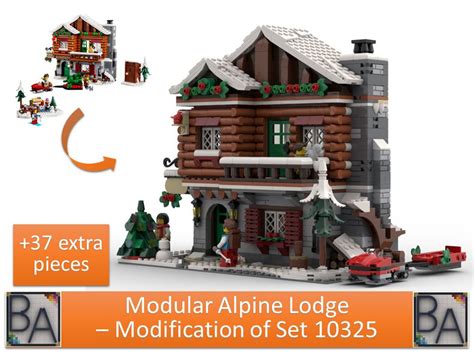 LEGO MOC Modular Alpine Lodge - Modification of Set 10325 by Brick Artisan | Rebrickable - Build ...