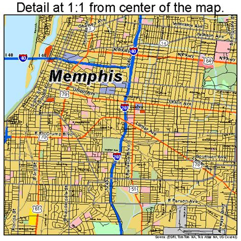 Memphis Tennessee Street Map 4748000