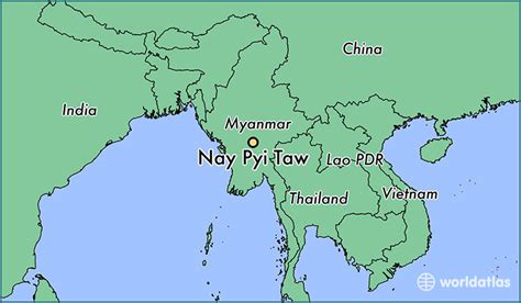 Where is Nay Pyi Taw, Myanmar? / Nay Pyi Taw, Mandalay Map - WorldAtlas.com