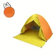 Pop Beach Tent Beach Shade Tent Upf 50+ Uv Protection - Temu