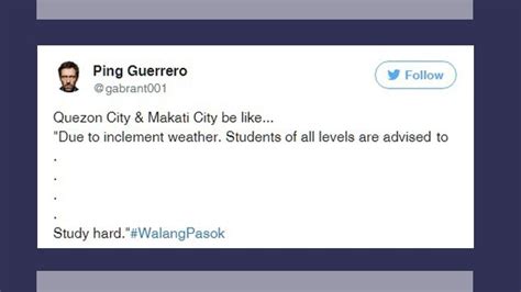 8 Funny Tweets About #WalangPasok